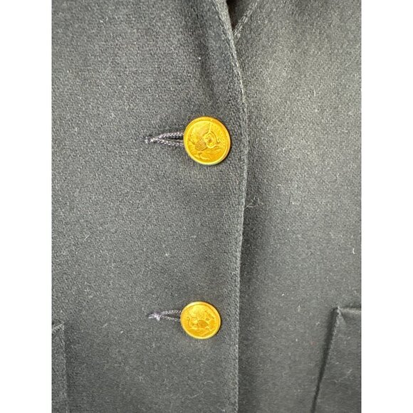 Vintage Pantter Wool Navy Blazer Jacket With Gold Buttons - Picture 2 of 7